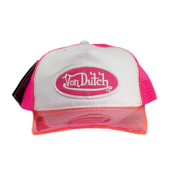 Von Dutch Accessories - VON DUTCH MAGIC UV PINK VISOR HAT | Pink Fluorescent Visor Glows!!